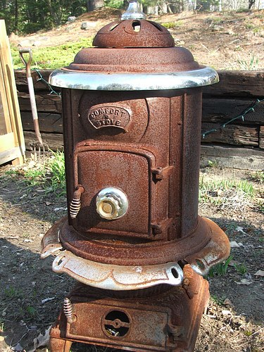 rusty stove